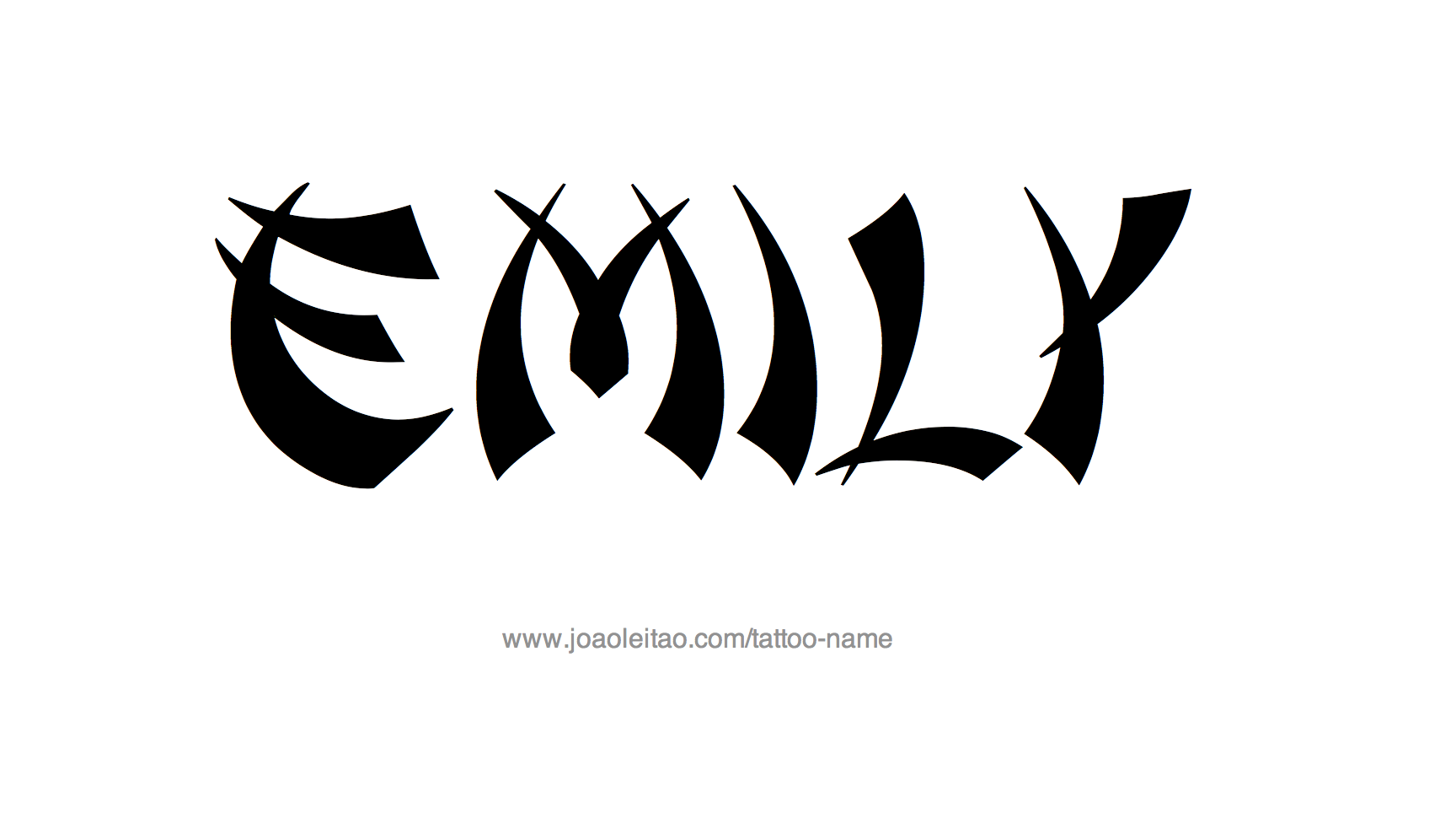 Emily Name Tattoo Designs